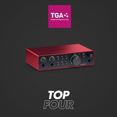 TGA - Blog - Top Podcast Audio Interfaces Focusrite Scarlett 2i2 - 1200px Image 1