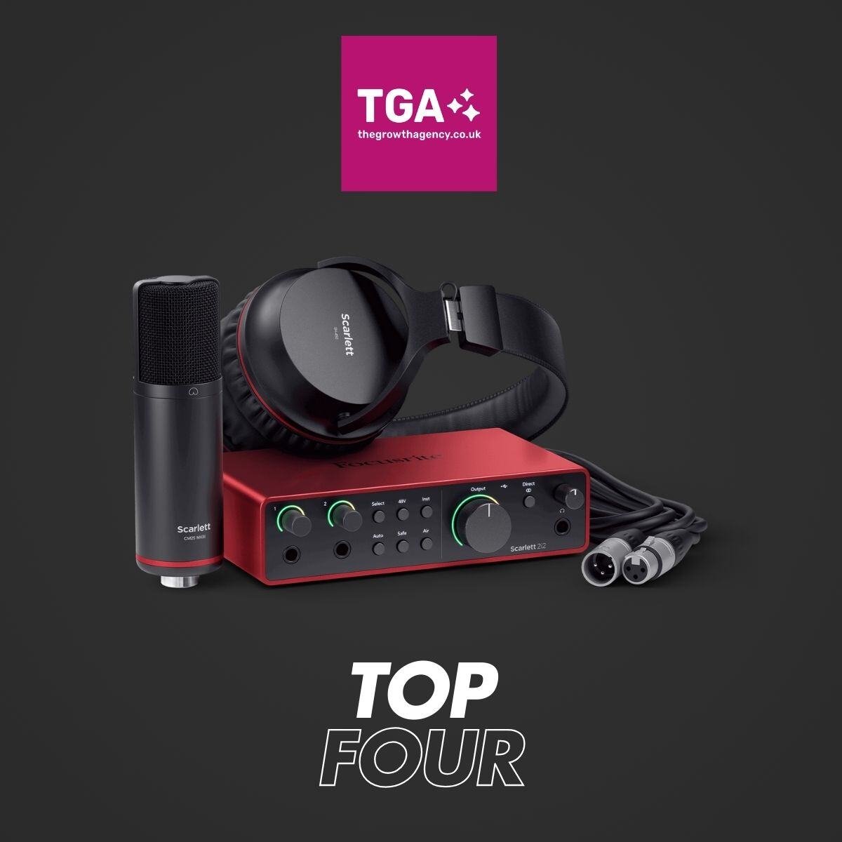 TGA - Blog - Top Podcast Audio Interfaces Focusrite Scarlett 2i2 - 1200px Image 5