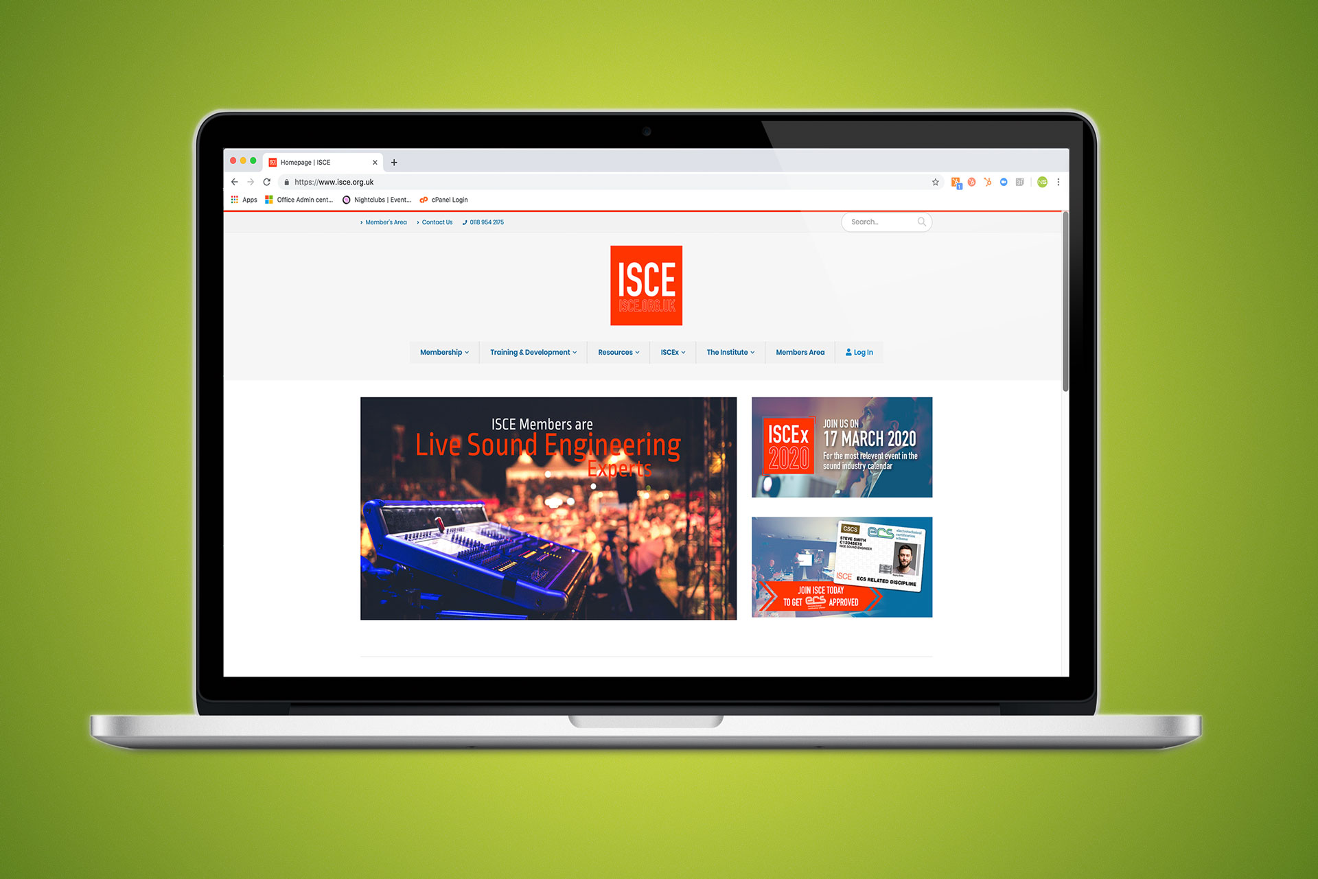 ISCE launch new training and membership website