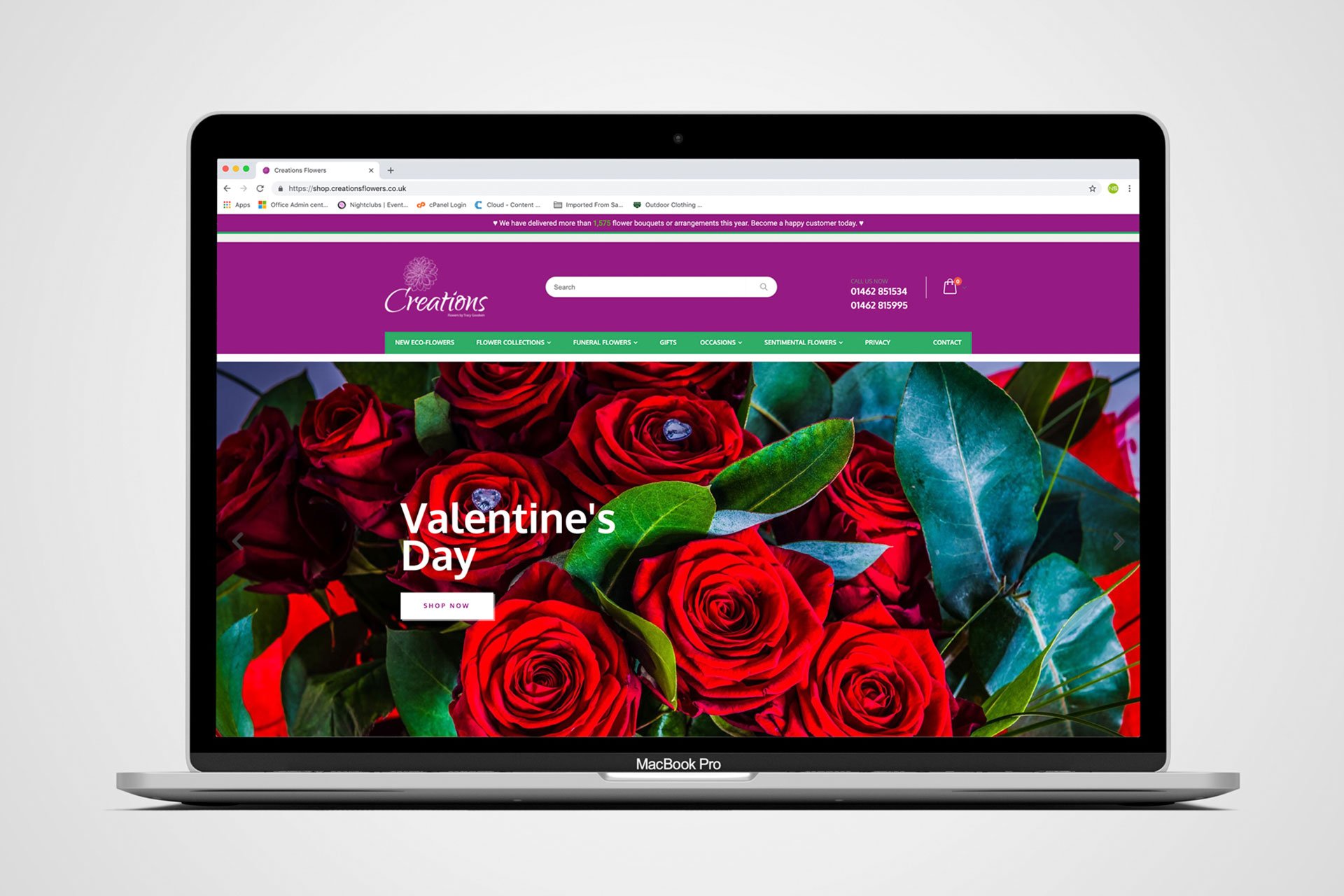 Creations Flowers launch Valentine’s Day range