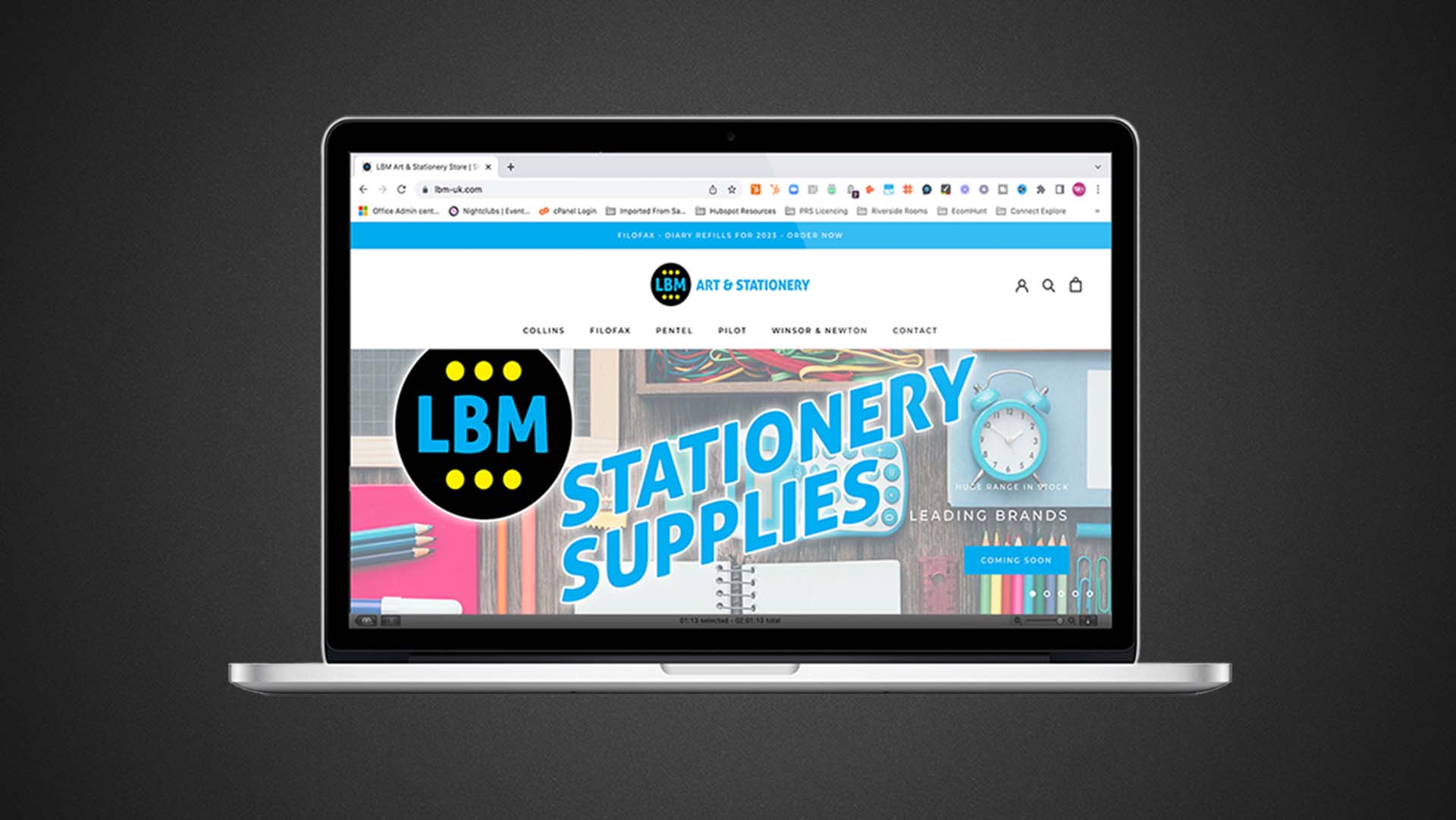 New e-com store for leading UK stationery and art supplies shop