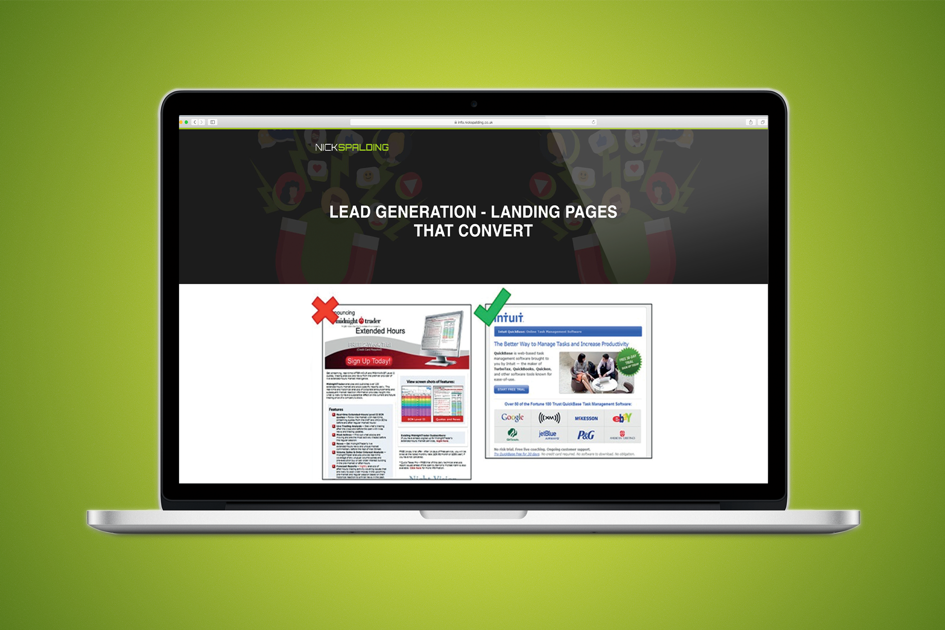Landing Pages - Less is More...