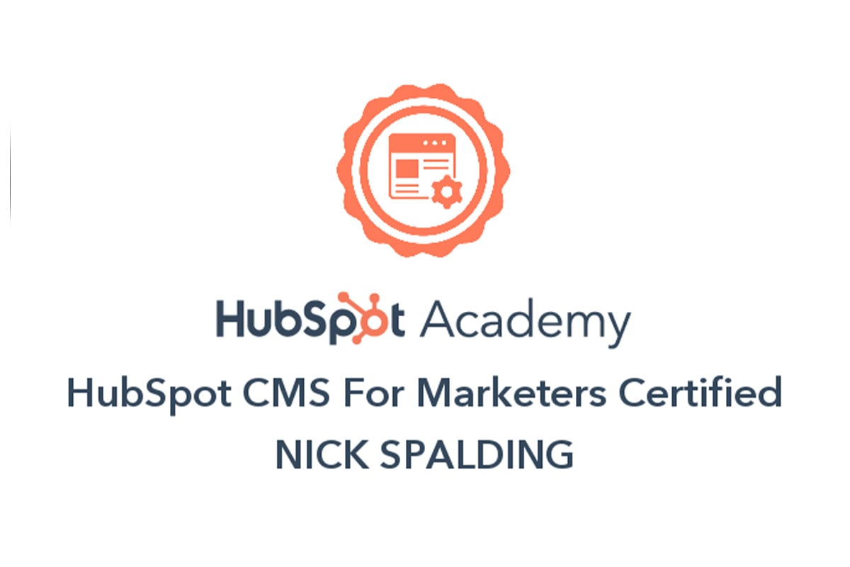 TGA - Hubspot CMS for Marketers Agency - Nick Spalding - 2023