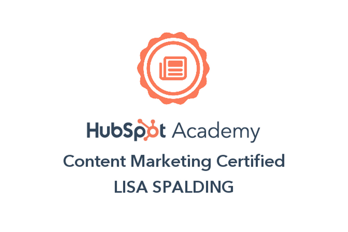 TGA - Hubspot Content Marketing Certified Agency - Lisa Spalding - 2023